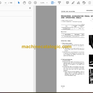 Komatsu WA400-1 Wheel Loader Shop Manual (SEBM0424106)