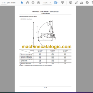 Hitachi ZX135US-6, ZX225USLC-6, ZX225USRLC-6 Hydraulic Excavator Operator’s Manual (ENMDAT-EN1-1 to ENMDAT-EN1-7)