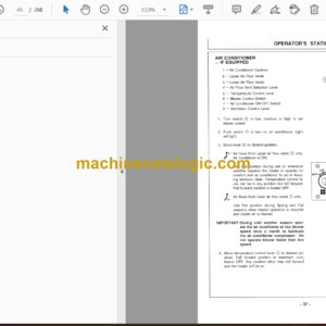 Hitachi EX550, EX550LC, EX550H, EX550LCH Excavator Operator’s Manual (EM17A-EN1-1)