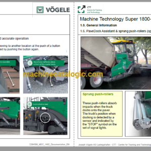 Vögele M3 Super 1800-3i, 1800-3 Training Machine Technology