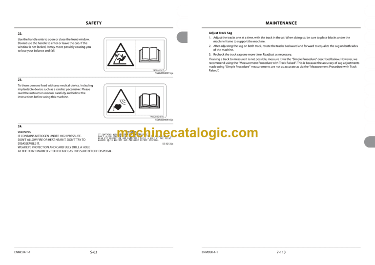 Hitachi ZX210MF-7G, ZX210F-7G Hydraulic Excavator Operator's