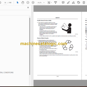 Hitachi ZX240-7, ZX300-7, ZX330-7 class Hydraulic Excavator Operator’s Manual (ENMDFY-EN1-1, ENMDFY-EN1-2)