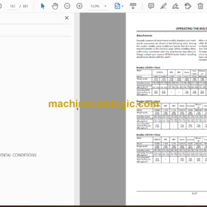 Hitachi ZX180-3 Class, ZX200-3 Class, ZX330-3 Class Excavator Operator’s Manual (EM1U1-2-1)