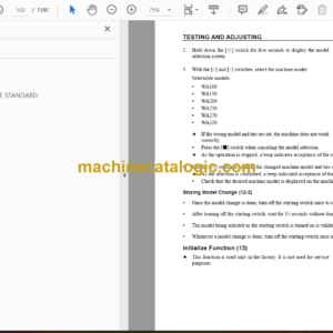 Komatsu WA320-6 Wheel Loader Shop Manual (CEBM019803)