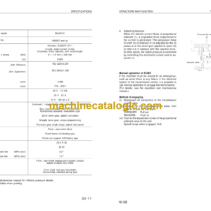 Komatsu WA420-3 Wheel Loader Shop Manual (VEBM470104)