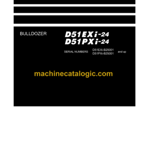 Komatsu D51EXi-24, D51PXi-24 Bulldozer Shop Manual (KEBM685005)