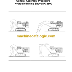 Komatsu PC5500 Hydraulic Excavator General Assembly Procedure Manual