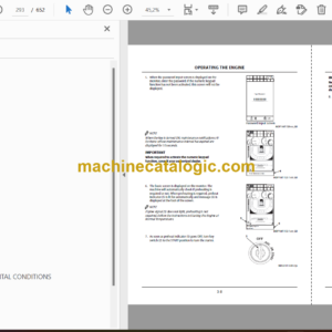 Hitachi ZX135US-7, ZX225USLC-7, ZX225USRLC-7 Hydraulic Excavator Operator’s Manual (ENMDA4-EN1-2, ENMDA4-EN1-3, ENMDA4-EN1-4)