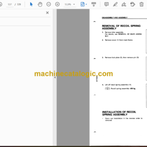 Komatsu D155A-3 Bulldozer Shop Manual (SEBM005305)