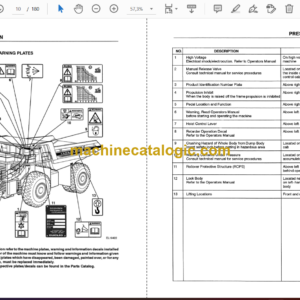 Hitachi R280AC 401MD,402MD Dump Truck Operator’s Manual (10160)