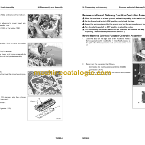 Komatsu WA320-8 Wheel Loader Shop Manual (SEN06597-14)