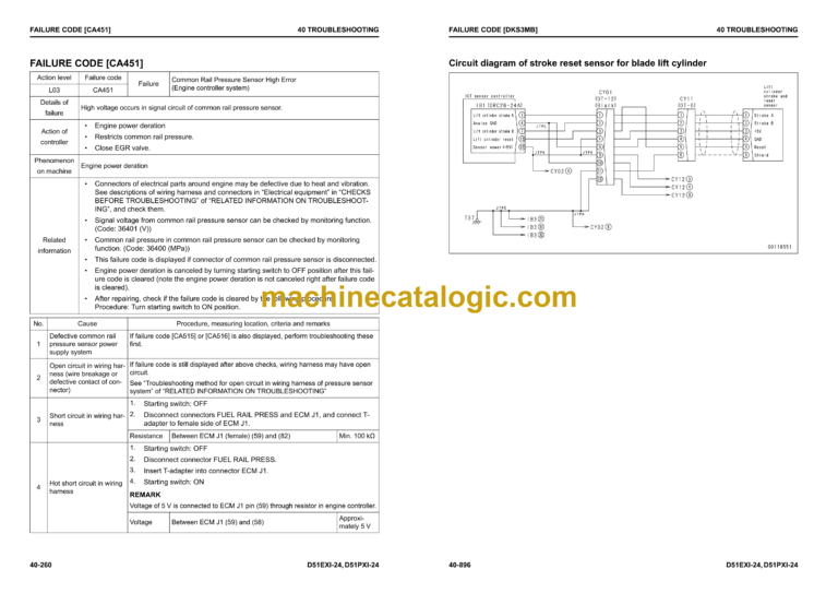 Komatsu D51EXi-24, D51PXi-24 Bulldozer Shop Manual (KEBM685005)