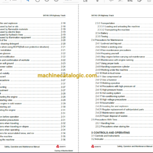 Sany SRT45 Off-Highway Truck Safety, Operation And Manitenance Manual