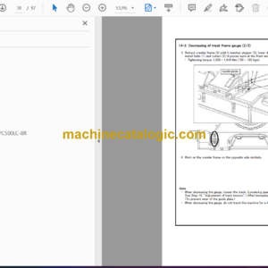 Komatsu PC500LC-8 PC500LC-8R Hydraulic Excavator Field Assembly Instruction (GEN00165-01)