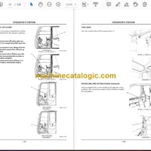 Hitachi ZX70LC-3, ZX70LCN-3, ZX85US-3, ZX85USBLC-3 Hydraulic Excavator Operator’s Manual (EM1P1-EN1-1, EM1P1-EN1-2)