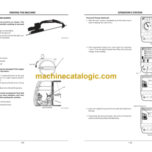 Hitachi ZX180-3class, ZX200-3class, ZX270-3class, ZX330-3class Hydraulic Excavator Operator’s Manual (EM1U1-2-2, EM1U1-2-3)