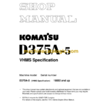 Komatsu D375A-5 VHMS Spec. Bulldozer Shop Manual (SEBM036106)
