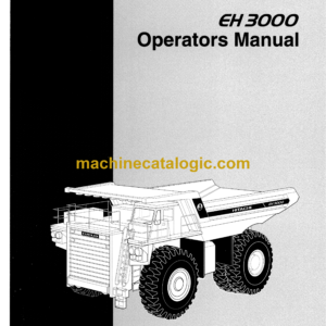 Hitachi EH3000 (322ED) Dump Truck Operator's Manual (10203)