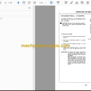 Hitachi EX400-3C, EX400LC-3C, EX400H-3C, EX400LCH-3C Excavator Operator’s Manual (EM16A-1-1)