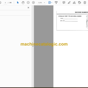 Hitachi EX230LC-5 Excavator Operator’s Manual (EM15S-NA1-1)