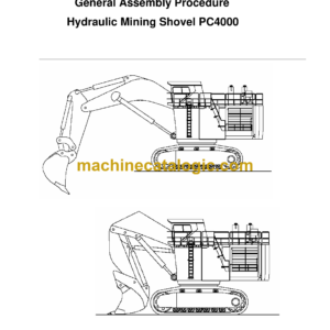 Komatsu PC4000 Hydraulic Excavator General Assembly Procedure Manual