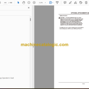 Hitachi ZX120-5G class, ZX180-5G class, ZX200-5G class, ZX280-5G class, ZX330-5G class Hydraulic Excavator Operator’s Manual (ENMDCD-3-3 to ENMDCD-3-8)