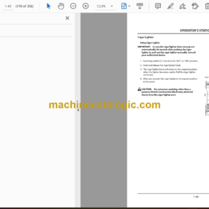 Hitachi EX3600-7 MTU FCO Engine Hydraulic Excavator Operator’s Manual (ENMKFD-1-1, ENMKFD-1-2, ENMKFD-1-3)