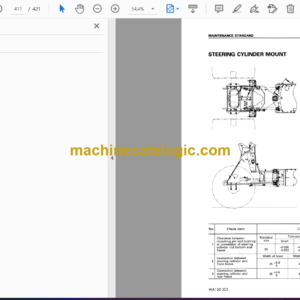 Komatsu WA120-3CS Avance Loader Wheel Loader Shop Manual (SEBM012402)