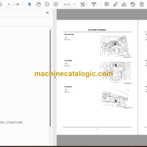 Hitachi ZX135W-7, ZX150W-7, ZX155W-7, ZX175W-7, ZX180W-7, ZX220W-7 Wheeled Excavator Operator’s Manual (ENMLAF-EN2-1, ENMLAF-EN2-4)