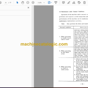 Hitachi T20B Bulldozer Operator’s Manual (EM533-1-5)