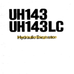 Hitachi UH143,UH143LC Hydraulic Excavator Operator's Manual (EM157-1-1, EM157-4-2, EM157-4-3, EM157-4-4)