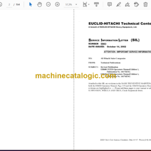 Hitachi EH650 (357TD) Dump Truck Operator’s manual (10174)