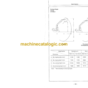 Hitachi UH143,UH143LC Hydraulic Excavator Operator’s Manual (EM157-1-1, EM157-4-2, EM157-4-3, EM157-4-4)