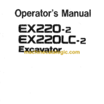 Hitachi EX220-2,EX220LC-2 Excavator Operator's Manual (EM15B-1-1, EM15B-1-2, EM15B-1-3)