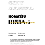 Komatsu D155A-5 Bulldozer Shop Manual (SEBM023302)