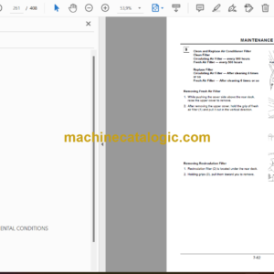 Hitachi ZX120 Class,ZX180 Class,ZX200 Class,ZX225 Class,ZX270 Class,ZX330 Class Excavator Operator’s Manual (EM1G6-5-1)