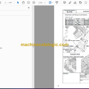 Komatsu WA600-8 Wheel Loader Field Assembly Instruction (GEN00139-04)