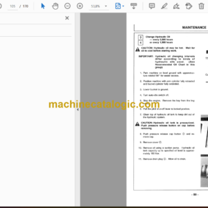 Hitachi EX220-2,EX220LC-2 Excavator Operator’s Manual (EM15B-1-1, EM15B-1-2, EM15B-1-3)