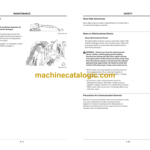 Hitachi ZX225USRLC-6 2-Piece Boom Demolition Excavator Operator’s Manual (ENMDFC-TB1-1, ENMDFC-TB1-2)