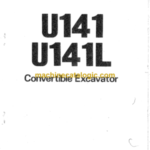 Hitachi UH141,UH141L Hydraulic Excavator Operator's Manual (EM133-1-2)