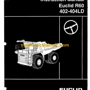 Hitachi R60 402-404LD Operator's Manual (10078ENG)