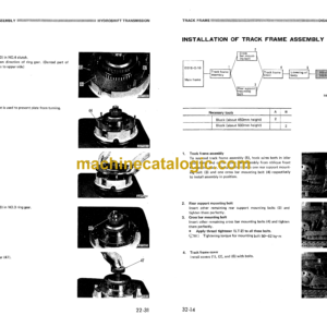 Komatsu D31-16 Bulldozer Shop Manual (25001 and up)