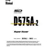 Komatsu D575A-2 Super Dozer Shop Manual (SEBM006506)