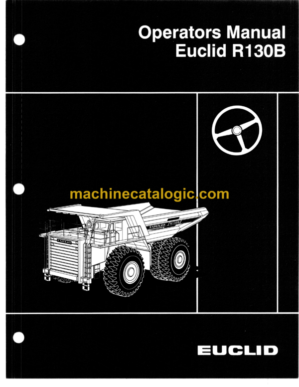 Hitachi R130B 330JD Dump Truck Operator's Manual (10137)