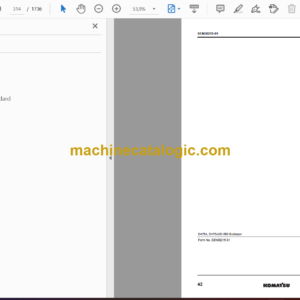 Komatsu D475A-5E0, D475ASD-5E0 Bulldozer Shop Manual (SEN00203-34)