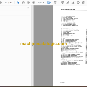 Komatsu D155A-2 Bulldozer Shop Manual (SEBM018602)