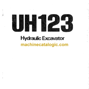 Hitachi UH123 Hydraulic Excavator Operator's Manual (EM156-1-1, EM156-1-2)