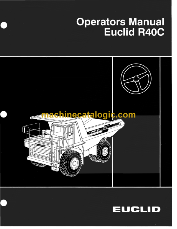 Hitachi R40C 404TD Dump Truck Operator's Manual (10172)