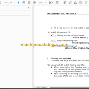 Komatsu D41E,P-6 Bulldozer Shop Manual (SEBM028801)