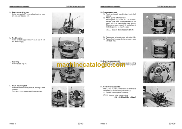 Komatsu D355C-3 Bulldozer Shop Manual (SEBM029903)